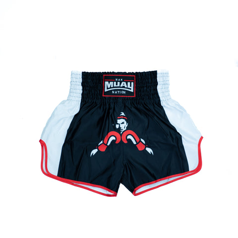 Nak Muay Nation Shorts (White 2)