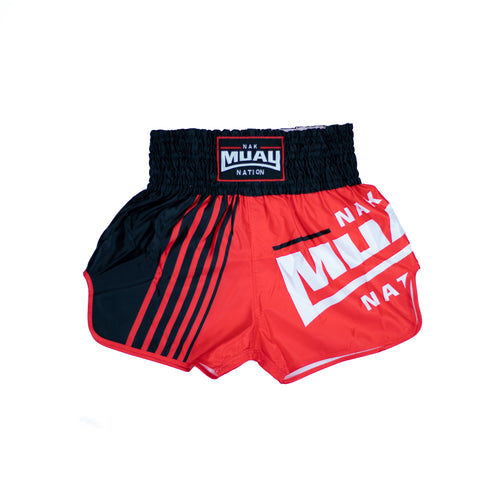 Nak Muay Nation Shorts (Red 2)